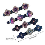 PALAY® 4 Pcs Hair Braid Accessories Hair Sectioning Clamps Sparkling Crystal Stone Hairpins Braided Hair Clips Girls Fashion Hairdressing Styling Tools, Multi