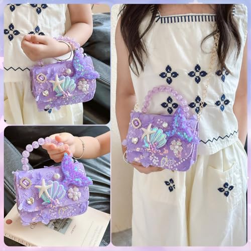 PALAY® Mermaid Toys,Toddler Purse,Girls Purse Mermaid Play for Little Girls Play Birthday for Toddler