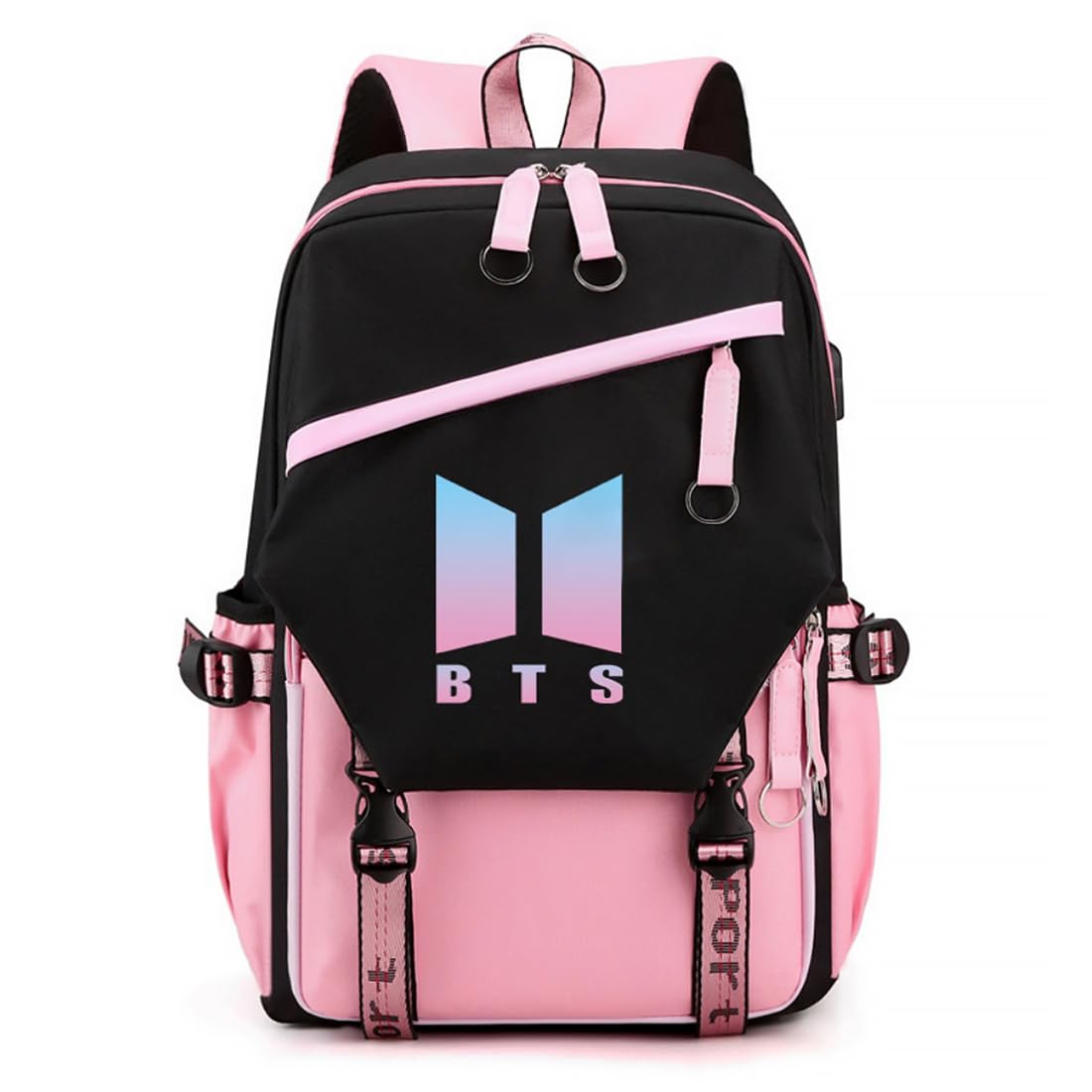 PALAY BTS Backpack for School and Travel featuring USB Cable Vent | 15.6 in Laptop Bag for Boys
