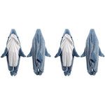 PALAY Shark Blanket Pajamas for Adults with Open Mouth Design | Soft Flannel Fleece Suit 155–168 cm