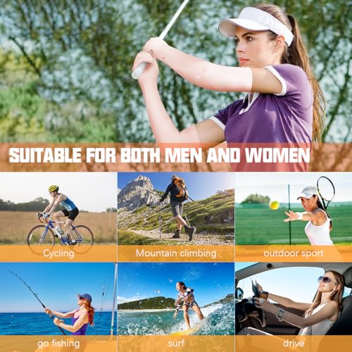 PALAY® Sun Protection Gloves for Women Men Non-Slip Touch Screen Arm Sleeves Breathable Silk Cooling UV Hand Sleeve Full for Bike Riding Driving Cycling 3PCS