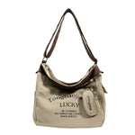 PALAY Canvas Bag for Women featuring zip closure and coin bag | 30x17x30cm khaki tote