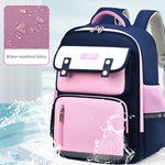 PALAY® School Backpack for Kids Waterproof School Backpack with Chest Buckle & Reflective Strip Kids School Backpack Burden-relief School Backpack for Kids 5-10 Years Old, Pink