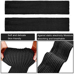 PALAY® Leg Warmers for Women Juniors Fashion Ribbed Knitted Calf Length Stocking Boot Socks Cuffs Fall Winter Leg Warmer for Party Sports Yoga - Black