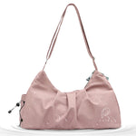 PALAY Women Gym Bag for Travel and Fitness with Shoe Compartment and Waterproof Nylon | Pink Shoulder Duffle