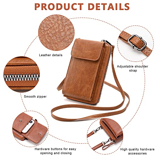 PALAY® Crossbody bags for Women Mobile Cell Phone Holder Card Pocket Bag Stylish PU Leather Sling Bags for Women Girls Purse Wallet Mini Shoulder Bags