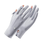 PALAY Ice Silk Gloves for Cycling and Summer Sun Protection featuring Anti Skid Grip 3PCS