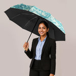 PALAY Umbrella for Sun Protection with 8 Fiber Ribs and 100cm Canopy | Golden Curved Handle