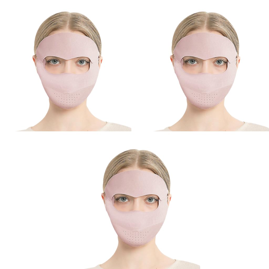 PALAY Face Mask for Sun Protection with UPF 50+ Ice Silk Material for Women | 3PCS