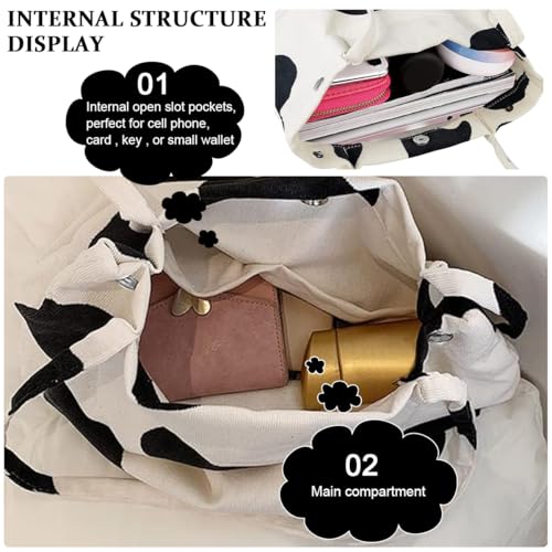 PALAY® Hand Bags Corduroy Tote Bags for Women Large Capacity Shoulder Bag with Inner Pocket for School Work Shopping Travel Daily Use Grocery Casual 3 PCS