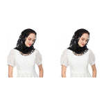 PALAY Triangle Lace Mantilla Veil Head Scarf for Church Mass with Rose Embroidery | Black 2PCS