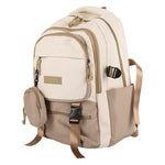 PALAY® Laptop Backpack for Women Men, College School Bag with USB Charging Port, Waterproof Travel Daypack, Lightweight Casual Computer Backpack Fit 15.6 Inch Laptop - Khaki.