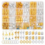 PALAY® 292pcs Hair Jewelry for Braids, Assorted Dreadlocks Hair Braiding Charms, Stylish Metal Hair Pendants Coils Rings Clips Hair Accessories for Women Girls