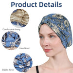 PALAY® Chemo Caps for Women Cotton Head Scarf for Women Floral Print Cancer Headwrap Soft Turban Beanie Skull Cover Cap (Satin Liner)