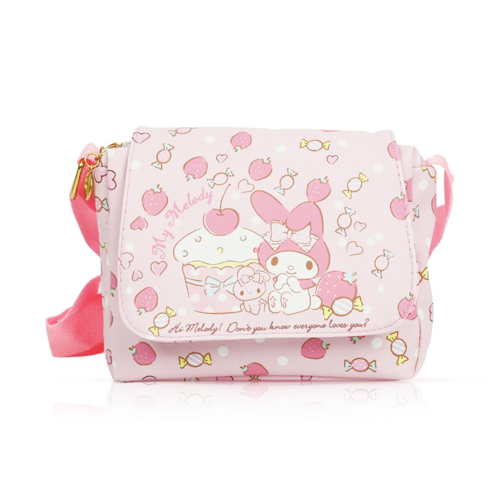 PALAY® Sanrio Cinnamoroll Sling Bag for Girls Kawaii Girls Canvas Hand Bag Cartoon Cute Phone Bags Purse Coin Wallets Gift for Girls Women