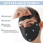 PALAY Full Face Mask for Outdoor Activities with UPF 50+ Sun Protection Ice Silk Fabric | Adjustable On-Ear Ties for Women