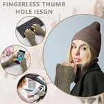 PALAY® Hand Warmers Gloves Fingerless Gloves for Women Arm Warmers Wrist Warmer Stylish Women Gloves Long Sleeve Knitting Hand Wrist Warmer Winter Fashion Piece