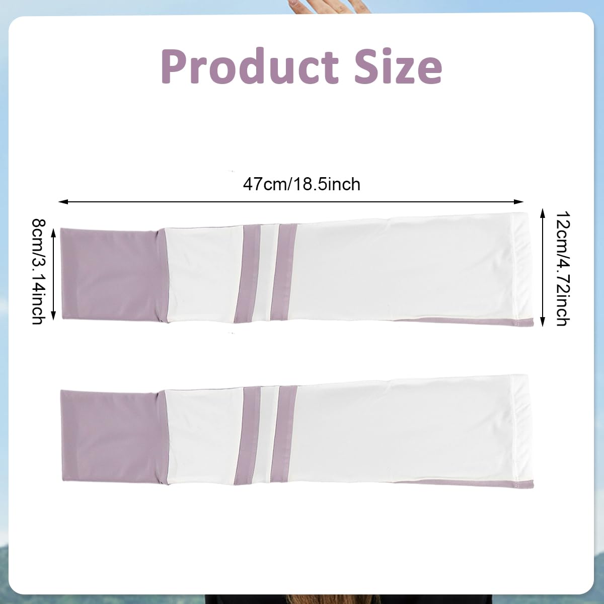 PALAY Arm Sleeves for Women with UPF50+ Sun Protection and Thumb Hole Design | Breathable Quick‑Dry Nylon for Outdoor Sports