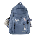 PALAY® School Backpack for Girls, Fashion Outdoor Backpack, Hiking Backpack, Multi-Layer Zip-up Book Backpack Casual Travel Backpack, 31x19x43cm, Blue