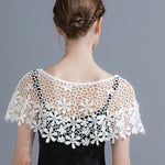 PALAY Lace Shawl Shrugs for Women featuring Floral Knitted Hollow Out Design | 2pcs Wraps