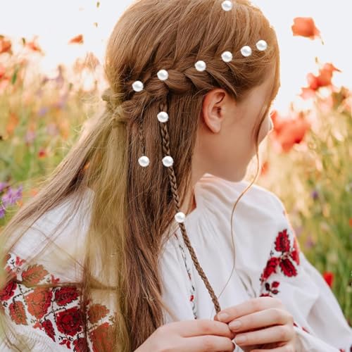 PALAY® 40PCS Small Pearl Hair Clips for Women Girls White Elegant Mini Pins Barrettes Korean Style Accessories Brides Daily Use Party Wedding