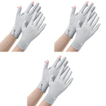 PALAY Ice Silk Gloves for Cycling and Summer Sun Protection featuring Anti Skid Grip 3PCS