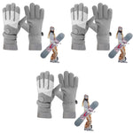 GUSTAVE® Winter Women Gloves Wool Fleece Liner Touchscreen Thermal Warm Outdoor Sports Thermo 3 PCS