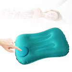 PALAY Inflatable Camping Pillow for Travel and Hiking with Built In Hand Pump | Soft Flocking Support