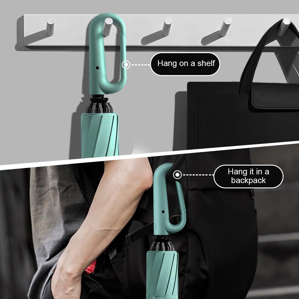 PALAY Umbrella for Travel and Daily Use with 50 in Canopy and 20 Rib Windproof Frame | Automatic Open Close and Reflective Strap