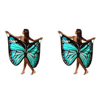 PALAY Beach Wear for Women featuring 108cm Butterfly Print Dress Cover Up | Lightweight 2PCS Set