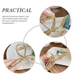 PALAY® Hair Claw Clip for Women Large Stylish Mermaid Pearl Hair Clip Clutcher Ladies Non-Slip Metal Hair Jaw Clips, Strong Hold Elegant Bun Hair Styling Clamp Hair Accessories Gift 3 PCS