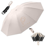 PALAY Umbrella for Men and Women with 50 in Canopy featuring 10 Dual Ribs and Reflective Strap