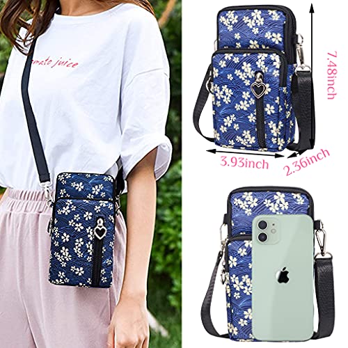 PALAY® Crossbody Phone Bags For Women Multifunctional Mobile Pouch 3 Layers Small Sling Bags For Girls Latest Crossbody Travel Cell Phone Purses Sport Pouch Shoulder Bag