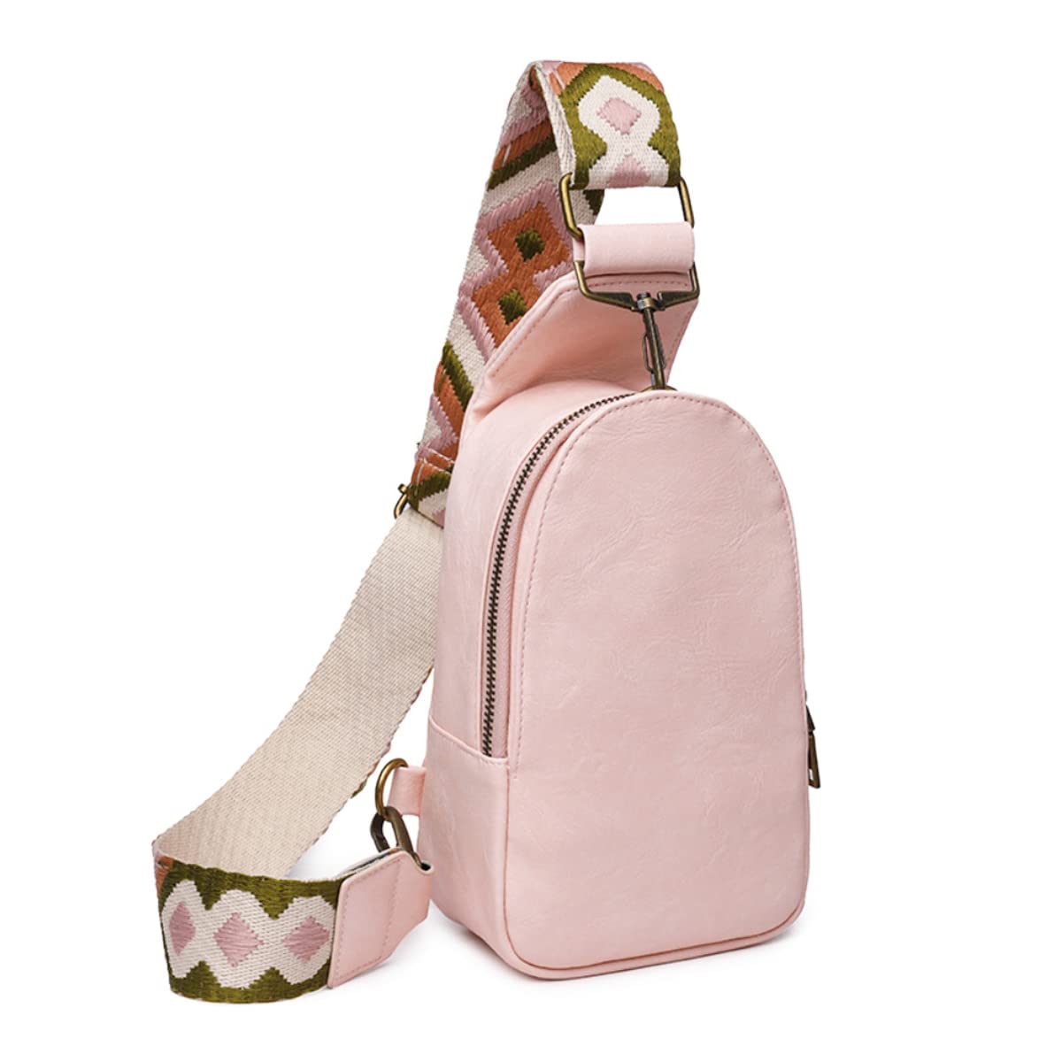 PALAY Cross Body Chest Bag for Daily Commuting featuring 13.5×23×7.5 cm PU Design | Pink