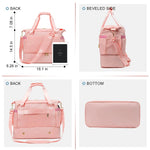 PALAY Travel Duffel Bag for Gym and Weekend Trips with Double Layer 46x21x37cm Design | Waterproof Oxford Cloth with Shoe Compartment