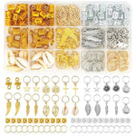 PALAY® 220 Pcs Hair Jewelry for Women Braids Alloy Hair Charms for Dreadlocks, Hair Extension Metal Hair Pendants Rings Cuffs Clips Hair Accessories for Women Girls