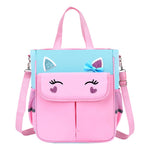PALAY Girls School Bag for Daily Use with 31x10x30cm Main Compartment and Detachable Shoulder Belt | Pink Unicorn Handbag for Ages 6–12