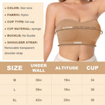 PALAY Strapless Bra for Women featuring Removable Padded Cups and Non Slip Nylon Fabric | Ideal for Off Shoulder Outfits
