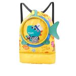 PALAY Swimming Bag for Kids with Wet Dry Separation and Drawstring Closure | 3pcs Yellow Set