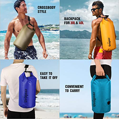 PALAY® Dry Bag and PVC Waterproof Phone Bag with Touch Screen, 30L Large Waterpoof Dry Bag with Shoulder Straps and Handle, Floating Dry Bag for Kayaking, Canoeing, Boating, Hiking, Camping