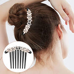 PALAY® Pearl Hair Comb Clip for Women, Crystal Comb Clips for Hair for Women, French Side Comb Hair Bun Clip, Hair Stick for Buns for Daily Use, Party, Wedding