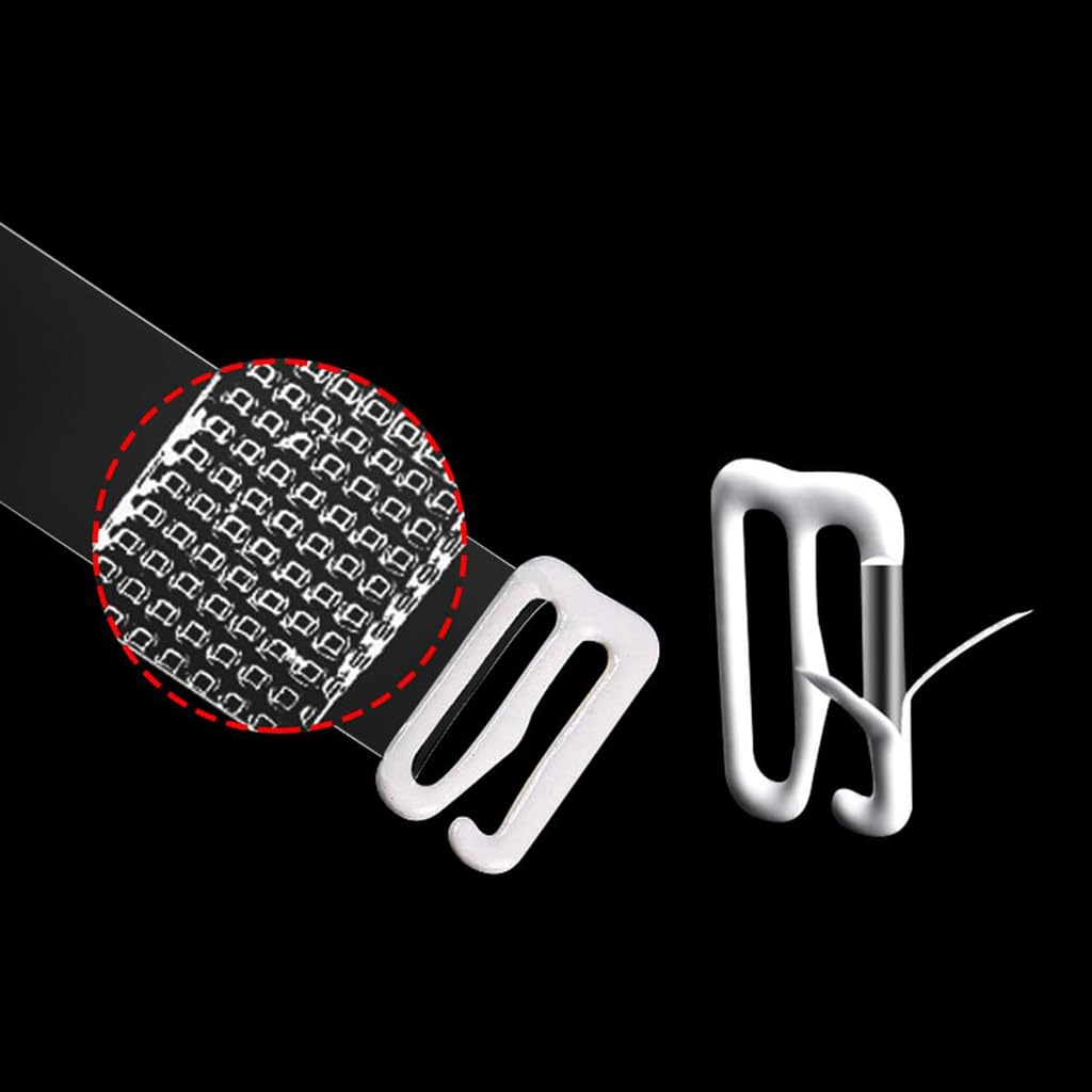 PALAY Invisible Bra Straps for Off Shoulder Dresses with Adjustable 1.2cm Width | 2 Pairs Clear Replacement