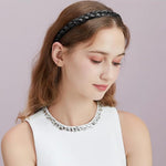 PALAY Braided Hair Band for Women featuring Secure Tooth Grip and 3 Color Set | Comfortable Synthetic Headband for Stylish Hairstyles