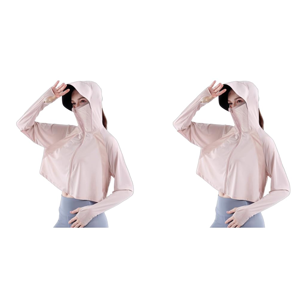 PALAY Women UV Protection Clothing 2 PCS with UPF50 Fabric and Wide Brim Cap | One Size Fits Most