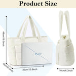 PALAY Fashion Tote Bag for Women with 15.6 in Laptop Compartment and Quilted Design | Soft Polyester Handbag for Work and Travel