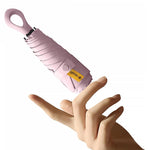 PALAY Mini Sun Umbrella for Travel with 6 Strong Ribs and Rubberized Loop Handle | UPF 50+ Protection