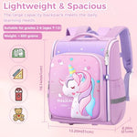 PALAY® School Backpack for Girls, Unicorn Cartoon School Backpack Girls Backpack for School, Travel, Camping, Burden-relief School Backpack for Kids 3-6 Years Old