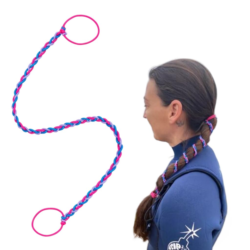 PALAY Hair Ties for Women with Dual End Ring Design and Triple Color Weave | Tangle Free Elastic Bands for Sports