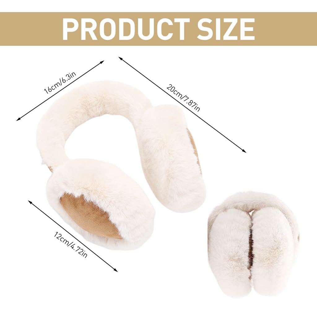PALAY® Winter Ear Muff Thermal Plush Women Ear Muff Stylish Outdoor Winter Ear Muffs Cute Winter Ear Muff for Women Winter Gift for Girls