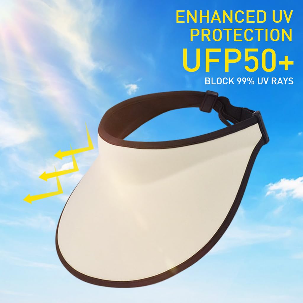 PALAY® Sun Hats for Women Wide Brim Cap Beach Hat for Women Cool Ice Silk Sun Visor Summer Hats for Women UV Protection Lightweight UPF 50+ Non-crease Foldable Sport Hat for Running, Golfing, Tennis